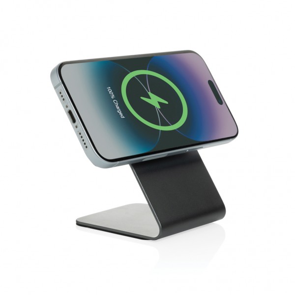 Terra Aluminium 15W magnetischer Wireless-Charger, grau