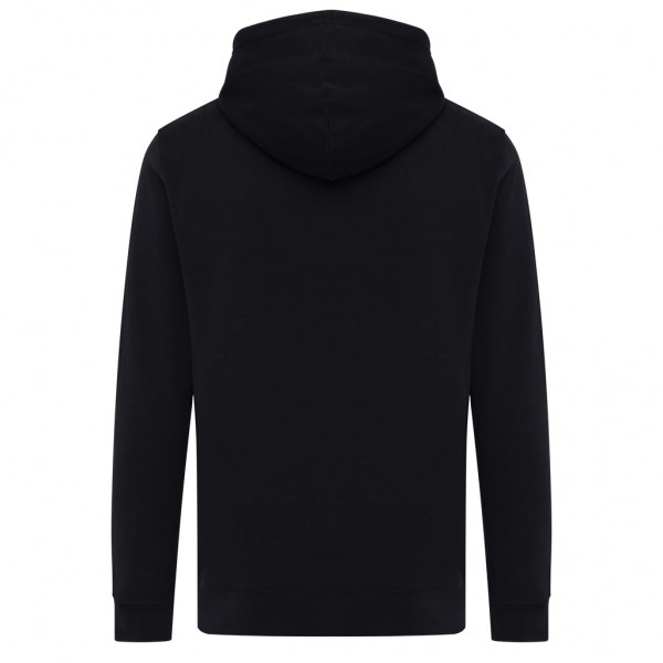 IQONIQ Rila Lightweight Hoodie aus recycelter Baumwolle, schwarz L
