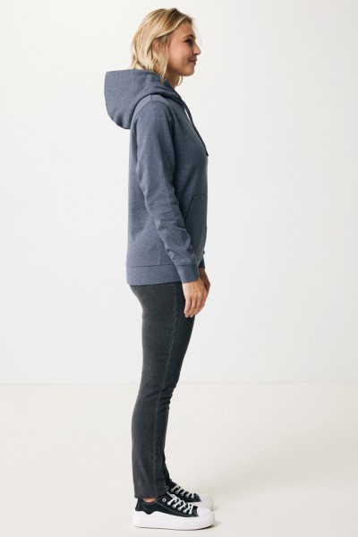IQONIQ Torres ungefärbter Hoodie aus recycelter Baumwolle, heather navy XXL