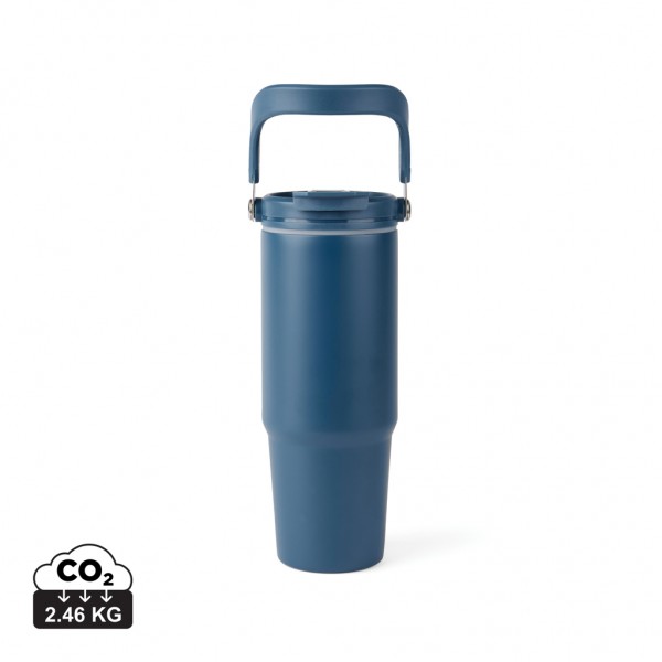 VINGA Eos Trek 880ml Flasche aus RCS rec. Stainless-Steel, navy blau
