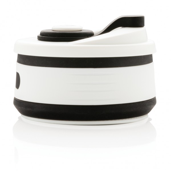 faltbarer Silikon-Becher, schwarz