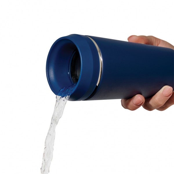 Topl-Trinkbecher aus rec. Stahl mit 360-Grad-Deckel 354ml, navy blau