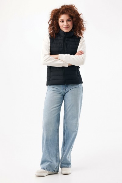 IQONIQ Meru Damen Bodywarmer aus recyceltem Polyester, schwarz XXXL