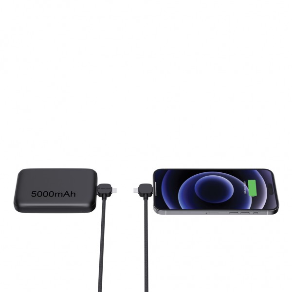 Urban Vitamin Stockton 65W magnet. Kabel RCS recyc. TPE/PET, schwarz