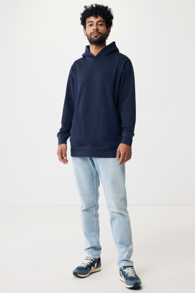 IQONIQ Yengo Hoodie mit Seitentaschen aus rec. Baumwolle, navy blau XXL
