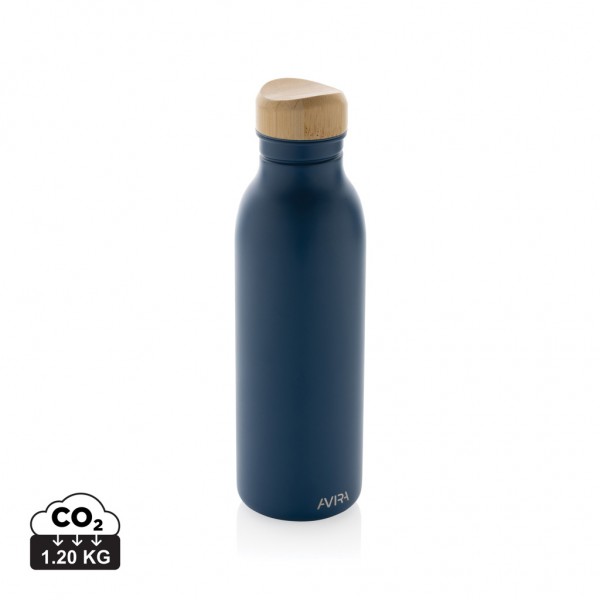 Avira Alcor 600ml Wasserflasche aus RCS rec. Stainless-Steel, navy blau