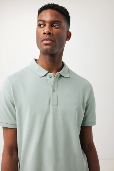 IQONIQ Yosemite Piqué-Poloshirt aus recycelter Baumwolle, Iceberg green XS