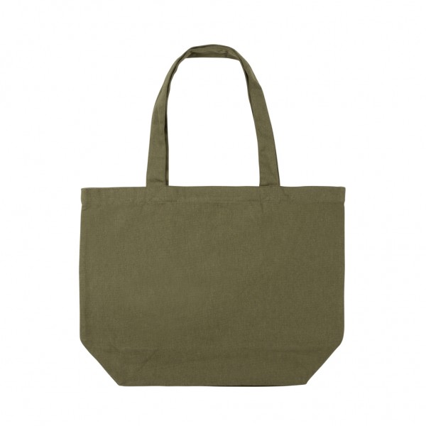Impact Aware™ 240g/m² rcCanvas Shopper + Tasche, ungefärbt, grün