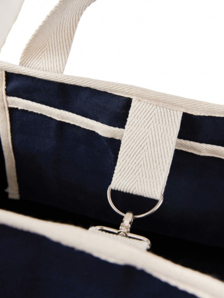 VINGA Volonne AWARE™ Strandtasche aus recyceltem Canvas, blau