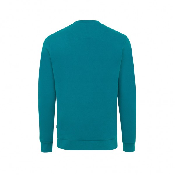 IQONIQ Zion Rundhals-Sweater aus recycelter Baumwolle, verdigris L