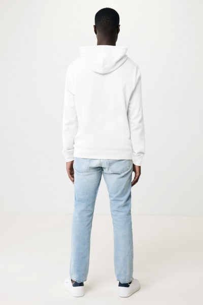 IQONIQ Rila Lightweight Hoodie aus recycelter Baumwolle, recycled white S