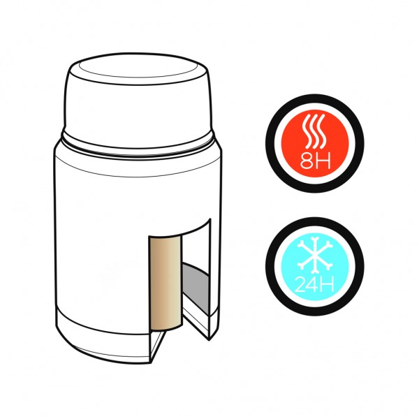 Swiss Peak Elite Kupfer Vakuum Food-Container, schwarz