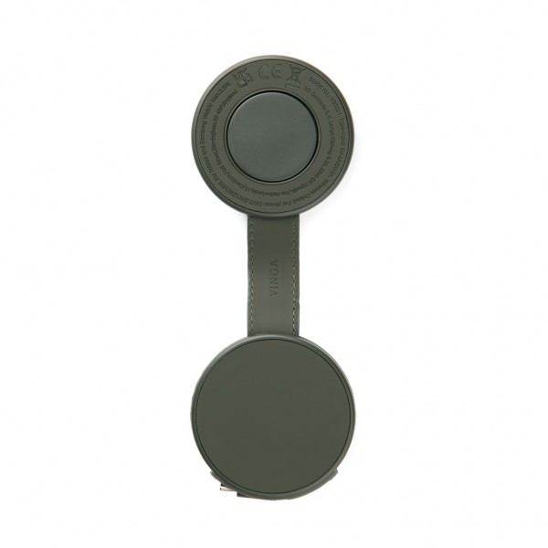 VINGA Baltimore 2-in-1 kabelloser 15W RCS Travel Charger, grün