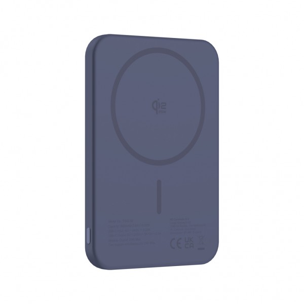 Urban Vitamin Pomona 5000mAh Qi2.2 25W magnetische Powerbank, blau