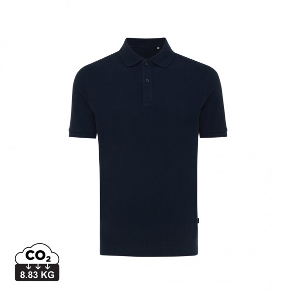 IQONIQ Yosemite Piqué-Poloshirt aus recycelter Baumwolle, navy blau XXXL