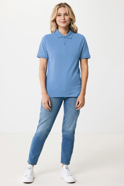 IQONIQ Yosemite Piqué-Poloshirt aus recycelter Baumwolle, moon blue S