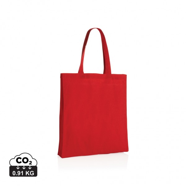 Impact AWARE™ recycelte Baumwolltasche 145gr mit Boden, rot