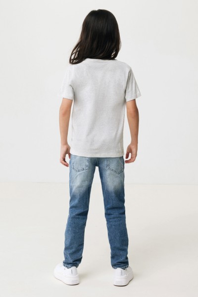 IQONIQ Koli Kids T-Shirt aus recycelter Baumwolle, light heather grey 56