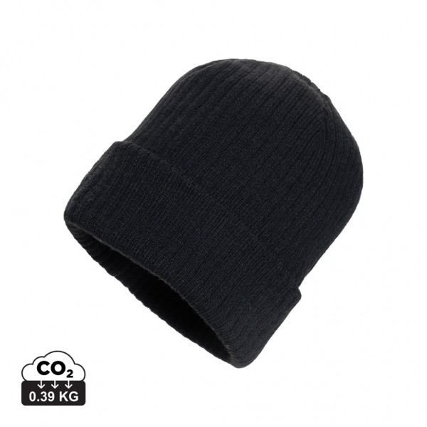 Pryor AWARE™ Polylana® Beanie mit Bündchen, schwarz