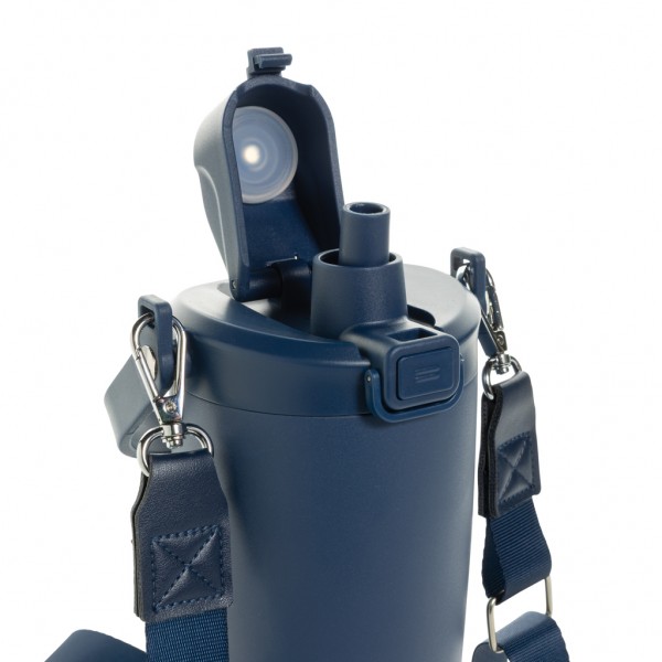 Avira Ayala Crossbody Duosip Becher aus RCS rec. Stahl, navy blau