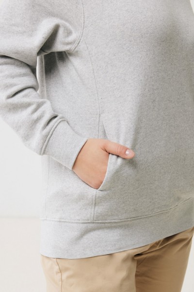 IQONIQ Yengo Hoodie mit Seitentaschen aus rec. Baumwolle, light heather grey XXXL
