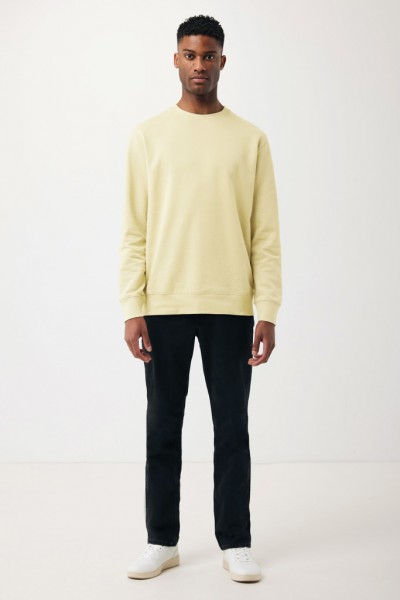 IQONIQ Etosha Lightweight Sweater aus recycelter Baumwolle, cream yellow XS