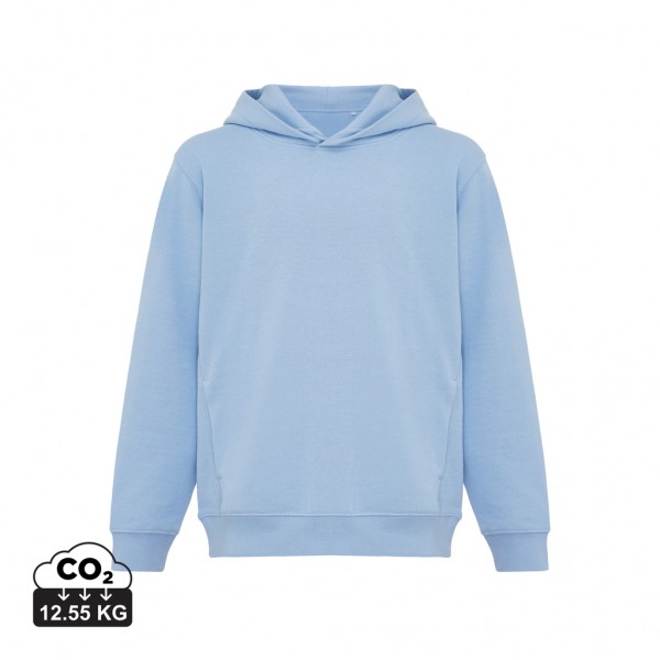 IQONIQ Yengo KidsHoodie mit Seitentaschen aus rec. Baumwolle, sky blue 56