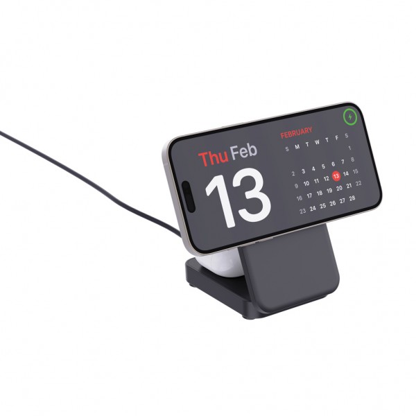 Urban Vitamin Arcadia 15W 3in1 Magnet-Charger aus RCS rABS, schwarz