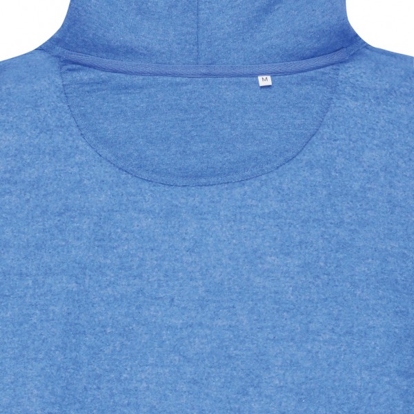 IQONIQ Torres ungefärbter Hoodie aus recycelter Baumwolle, heather blue XXL