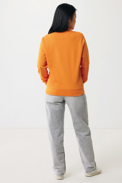 IQONIQ Etosha Lightweight Sweater aus recycelter Baumwolle, orange XXXL