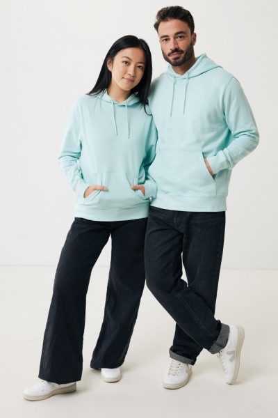 IQONIQ Rila Lightweight Hoodie aus recycelter Baumwolle, crushed mint XL