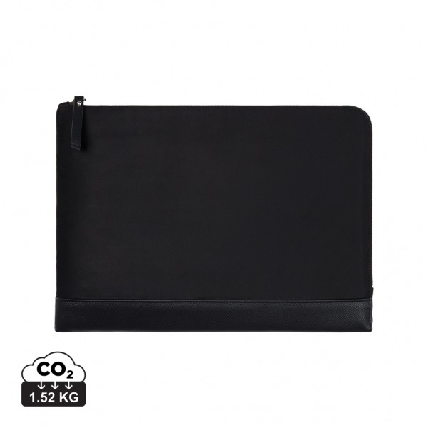 VINGA Marlow 16` Laptop Sleeve aus RCS recyceltem Polyester, schwarz