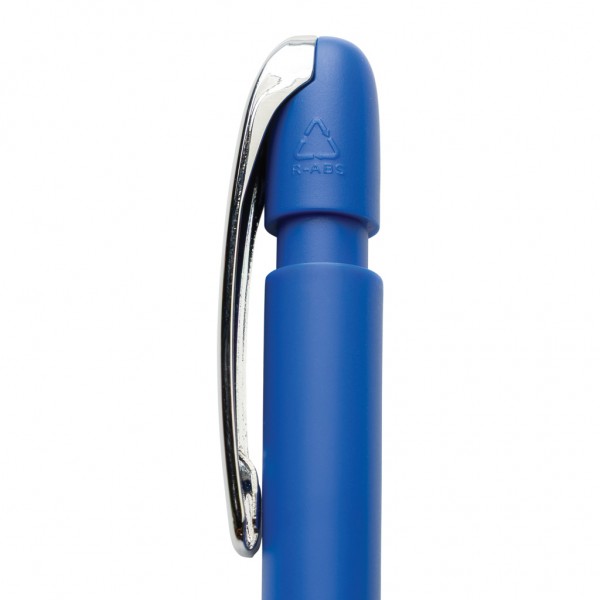 Glide GRS-zertifizierter rABS Stift mit Metallclip, blau