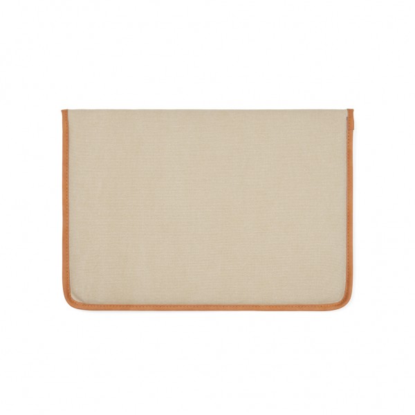 VINGA Bosler 16` Laptop-Tasche aus GRS recyceltem Canvas, greige