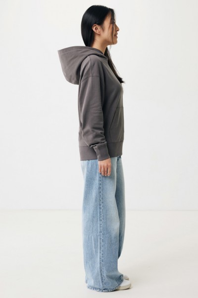IQONIQ Yoho Relax-Hoodie aus recycelter Baumwolle, anthrazit XXL