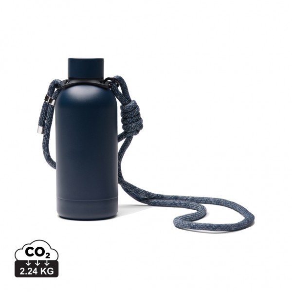 VINGA Parks Flasche aus RCS rec. Stainless-Steel, 400ml, navy blau
