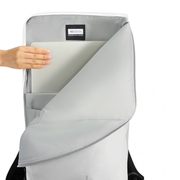 Urban wasserabweisender Flap-Top Rucksack, off white