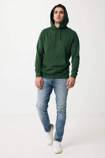 IQONIQ Rila Lightweight Hoodie aus recycelter Baumwolle, forest green XXL