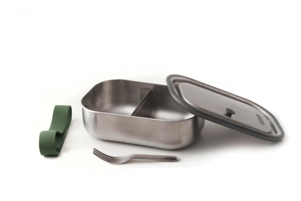 Black+Blum Stainless Steel Lunch Box groß, Olivgrün