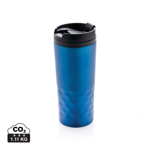 Geometrischer Becher, blau