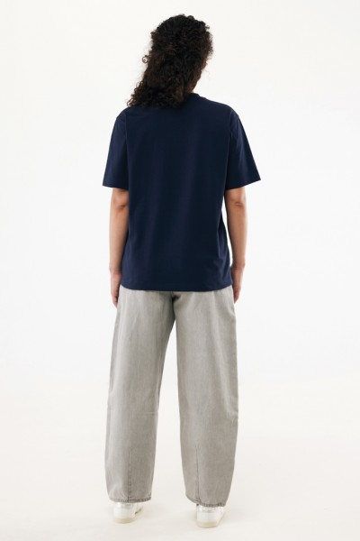 IQONIQ Nikko Heavyweight T-Shirt aus recycelter Baumwolle, navy blau XXL