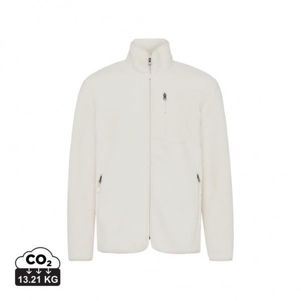 IQONIQ Diran Fleecejacke aus recyceltem Polyesterflor, neutral XXS