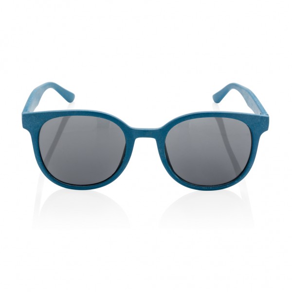 Weizenstroh Sonnenbrille, blau