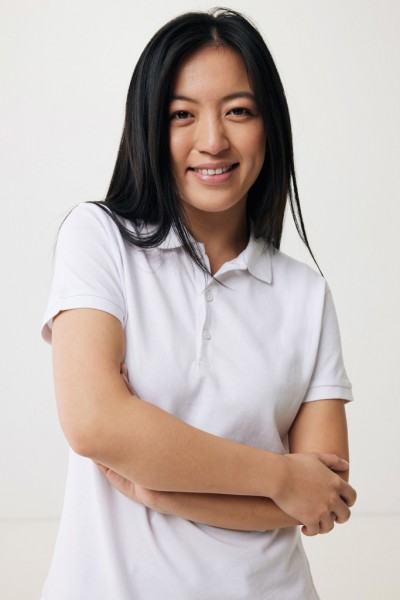 IQONIQ Yosemite Damen Piqué-Poloshirt aus rec. Baumwolle, recycled white XXS