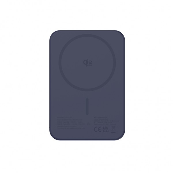Urban Vitamin Pomona 5000mAh Qi2.2 25W magnetische Powerbank, blau