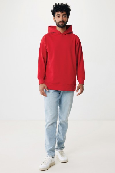 IQONIQ Yengo Hoodie mit Seitentaschen aus rec. Baumwolle, rot L