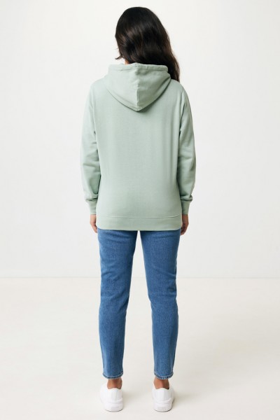 IQONIQ Rila Lightweight Hoodie aus recycelter Baumwolle, Iceberg green L