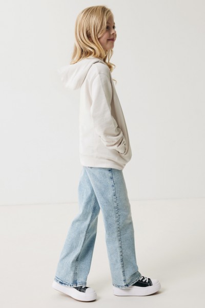 IQONIQ Yengo KidsHoodie mit Seitentaschen aus rec. Baumwolle, ivory white 34