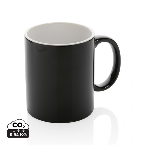 Basic Keramiktasse, 350ml, schwarz