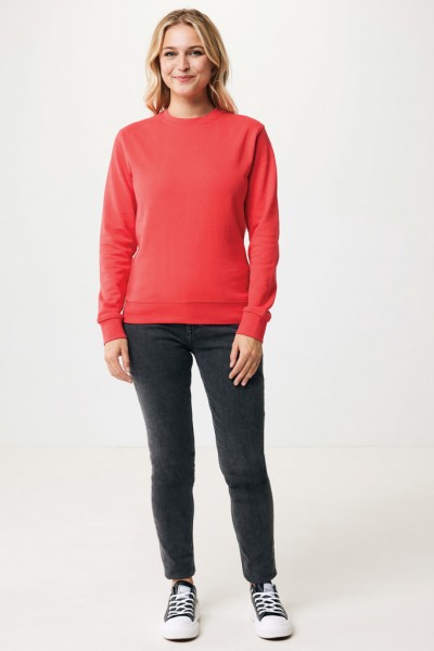 IQONIQ Zion Rundhals-Sweater aus recycelter Baumwolle, luscious red M